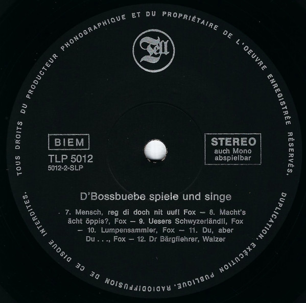 descargar álbum D'Bossbuebe - DBossbuebe Spiele Und Singe