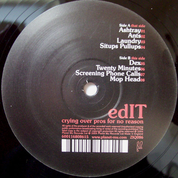 edIT – Crying Over Pros For No Reason (2004, Vinyl) - Discogs