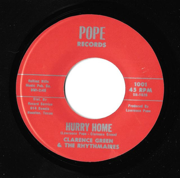 descargar álbum Clarence Green & The Rhythmaires - Let Me Be Hurry Home