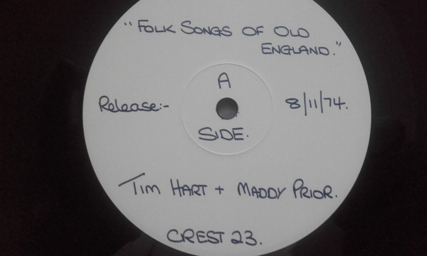 Tim Hart and Maddy Prior – Folk Songs Of Olde England Volume I 