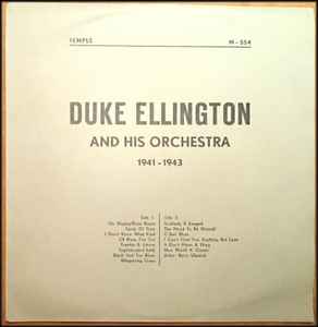Duke Ellington And His Orchestra - Duke Ellington And His Orchestra 1941-1943 album cover
