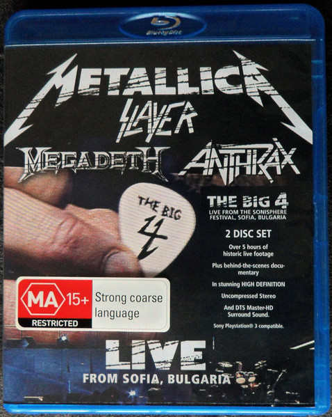 Metallica, Slayer, Megadeth, Anthrax – The Big 4 (2010, Slipcase 