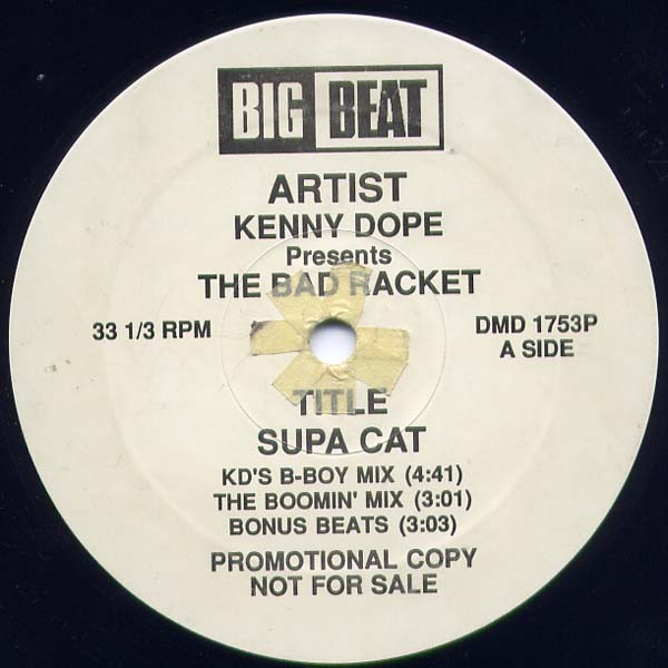 Kenny Dope presents The Bad Racket – Supa Cat (1991, Vinyl) - Discogs