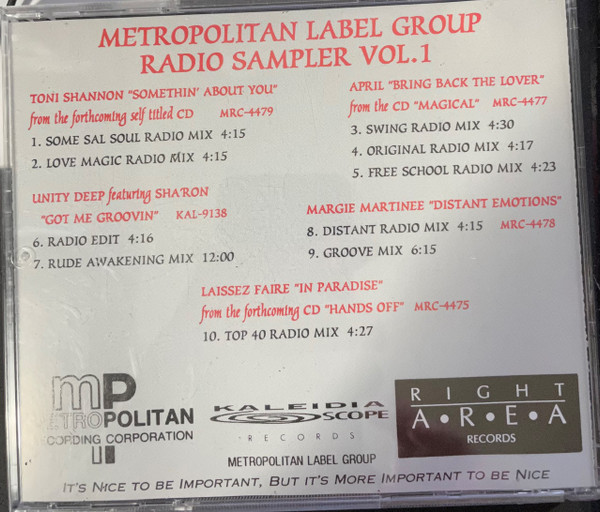 Various – Metropolitan Radio Sampler - 洋楽