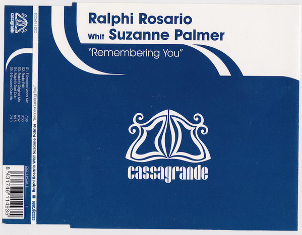 last ned album Ralphi Rosario With Suzanne Palmer - Remembering You