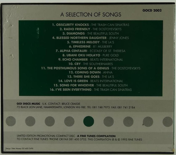 lataa albumi Various - A Selection Of Songs Go Discs Music