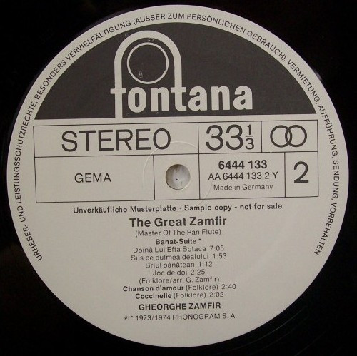 ladda ner album Gheorghe Zamfir - The Great Zamfir