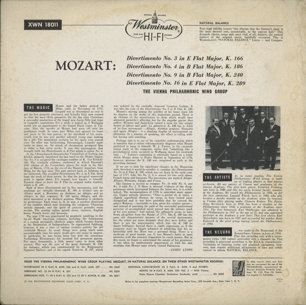 descargar álbum Wolfgang Amadeus Mozart - Divertimenti Nos 349 16