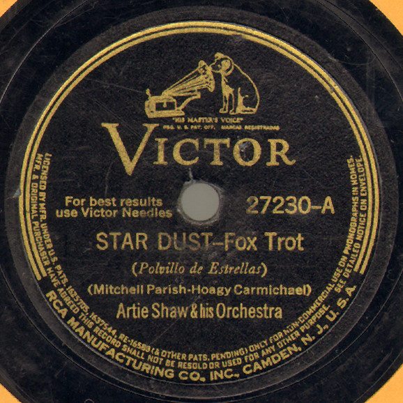 Artie Shaw & His Orchestra – Star Dust / Temptation (1940, Camden