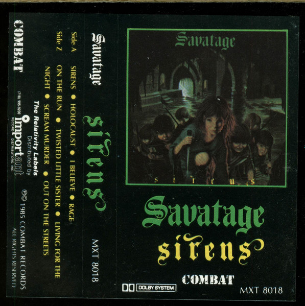 Savatage – Sirens (1985, Clear Tape, Cassette) - Discogs