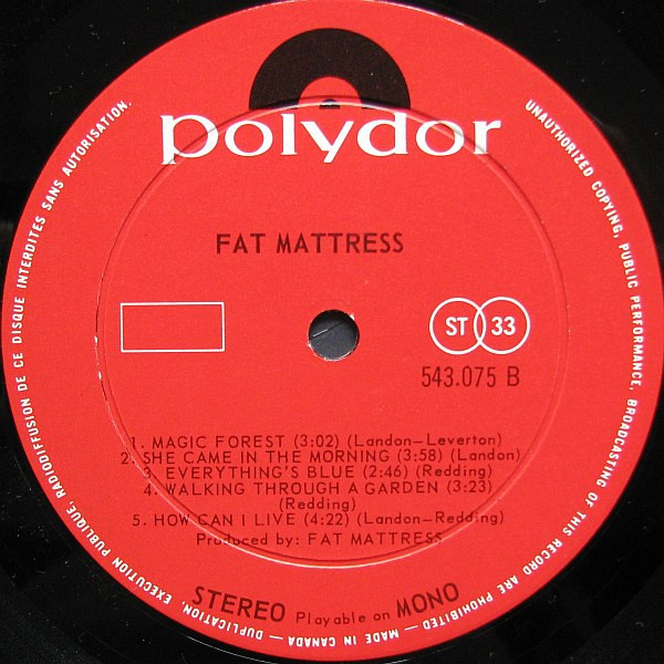 Fat Mattress - Fat Mattress | Polydor (543.075) - 4