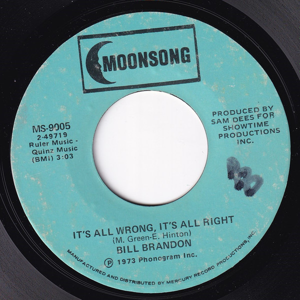 télécharger l'album Bill Brandon - Its All Wrong But Its All Right Doing Right Dont Wrong Nobody