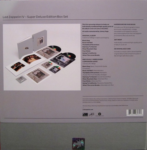 Led Zeppelin IV SUPER DELUXE EDITION BOX - 邦楽