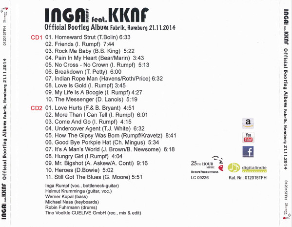 Album herunterladen Download Inga Rumpf Feat KKnF - Official Bootleg Album Fabrik Hamburg 21112014 album