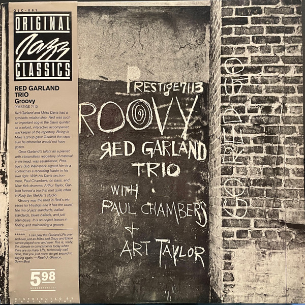 Red Garland Trio – Groovy (1983, Vinyl) - Discogs