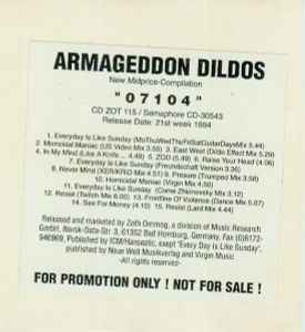 Armageddon Dildos - 07104 album cover
