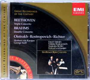 Triple Concerto / Double Concerto - Beethoven / Brahms – Oistrakh · Rostropovich · Richter, Herbert von Karajan / George Szell