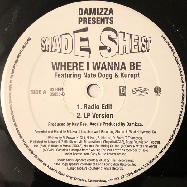 Damizza Presents Shade Sheist Featuring Nate Dogg & Kurupt