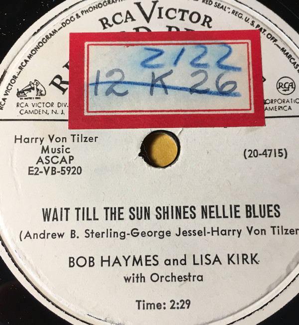 lataa albumi Lisa Kirk And Bob Haymes - Fifty Years Ago Wait Till The Sun Shines Nellie Blues