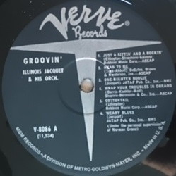 Illinois Jacquet And His Orchestra – Groovin' With Jacquet (Vinyl 