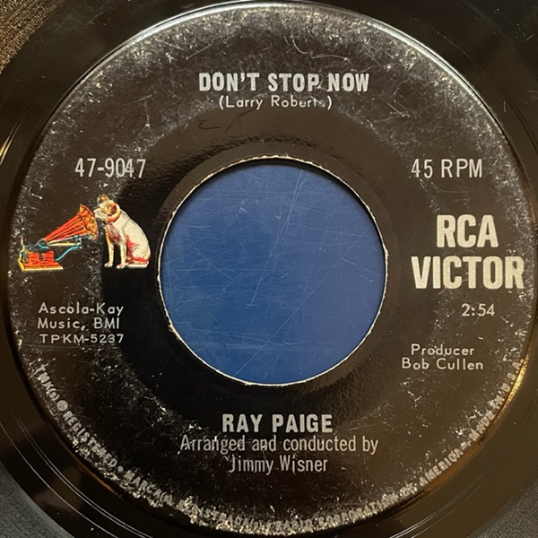 Ray Paige – Don't Stop Now / Ain't No Soul (Left In These Shoes 