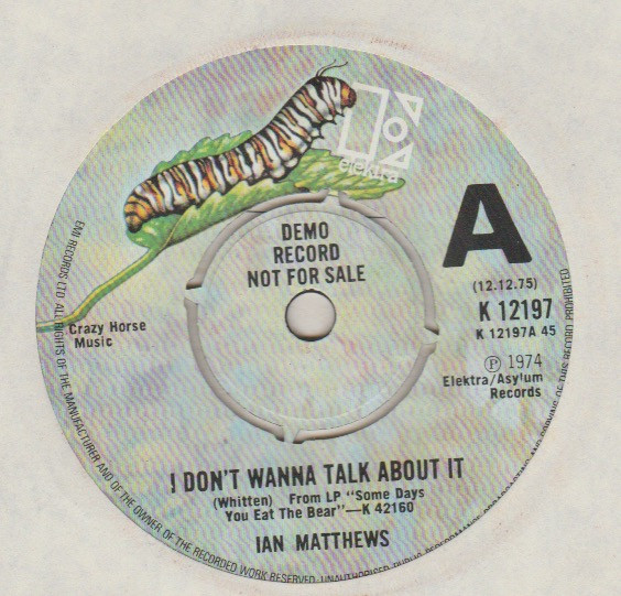 baixar álbum Iain Matthews - I Dont Wanna Talk About It