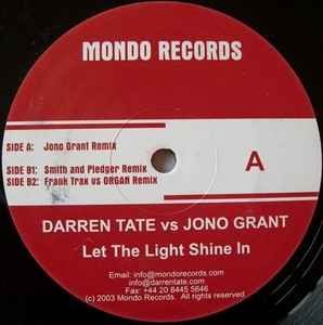 Portada de album Darren Tate - Let The Light Shine In