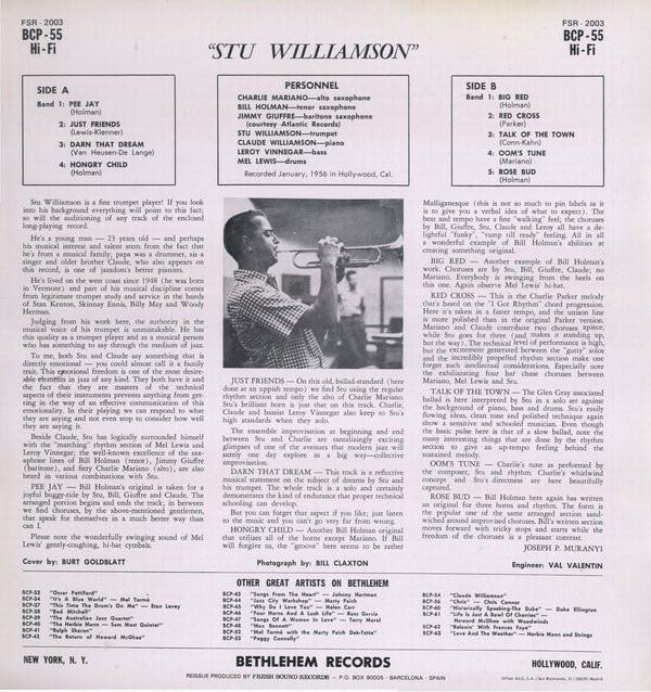 Album herunterladen Stu Williamson - Stu Williamson