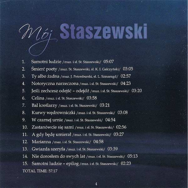 lataa albumi Jacek Bończyk - Mój Staszewski