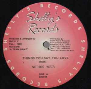 Norris Weir - Things You Say You Love album cover