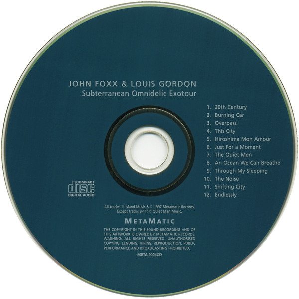 baixar álbum John Foxx & Louis Gordon - Subterranean Omnidelic Exotour