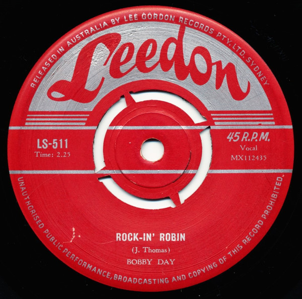 Bobby Day – Rockin' Robin (1958, Triprong centre, Vinyl) - Discogs