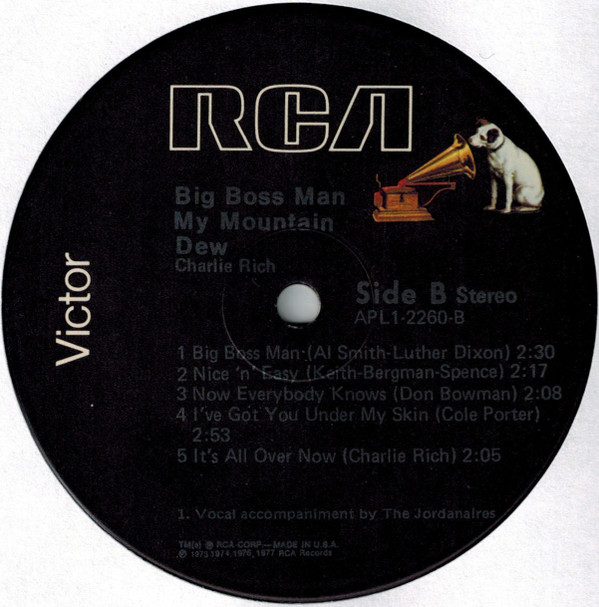 lataa albumi Charlie Rich - Big Boss Man My Mountain Dew