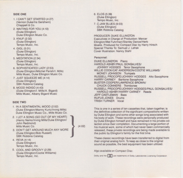 last ned album Duke Ellington - The Private Collection Volume Nine Studio Sessions New York 1968