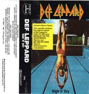 Def Leppard – High 'N' Dry ( CRC, , Cassette) - Discogs