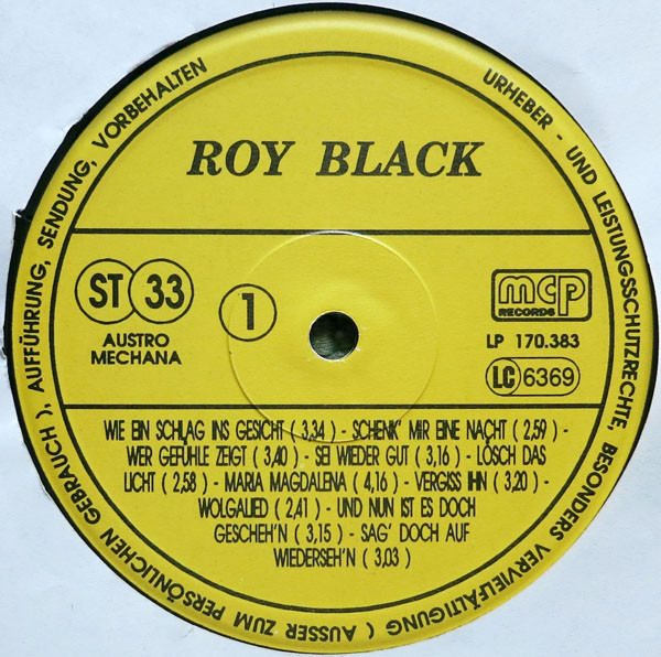 lataa albumi Roy Black - Wer Gefühle Zeigt 20 Liebeslieder
