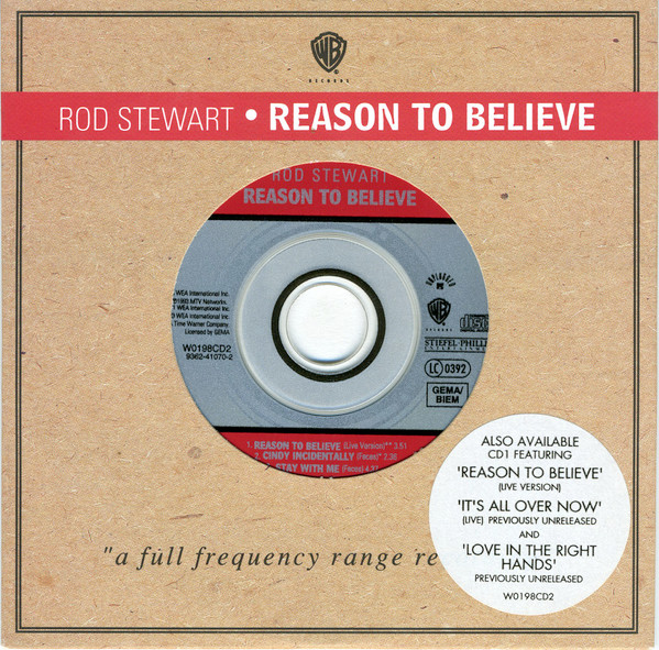 Rod Stewart – Reason To Believe (1993, CD) - Discogs