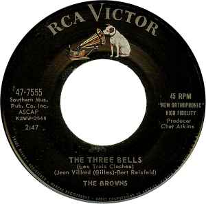 The Browns (3) - The Three Bells / Heaven Fell Last Night
