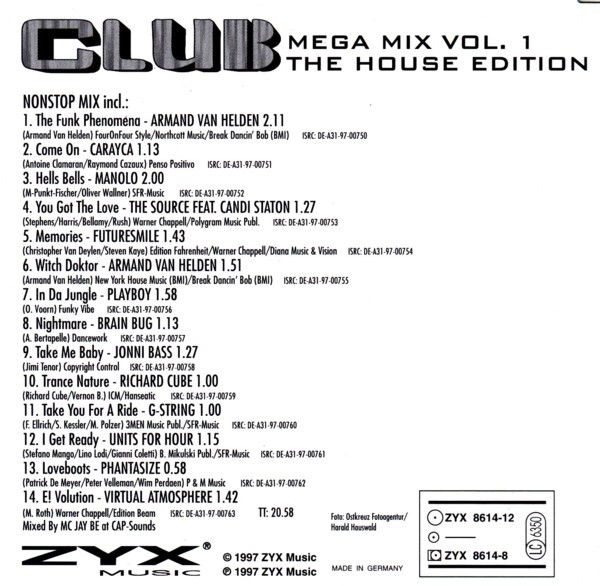 Album herunterladen Various - Club Megamix Vol 1 The House Edition