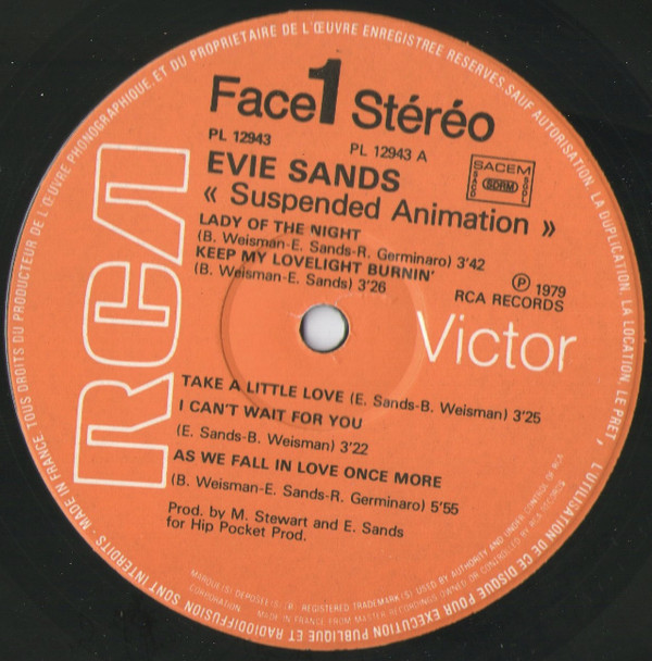 baixar álbum Download Evie Sands - Suspended Animation album