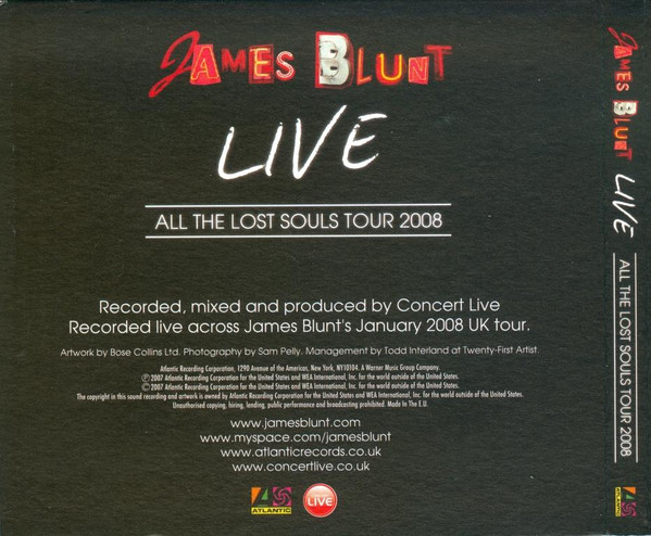 Album herunterladen James Blunt - All The Lost Souls Tour 2008 Live At Hammersmith Apollo London 14012008