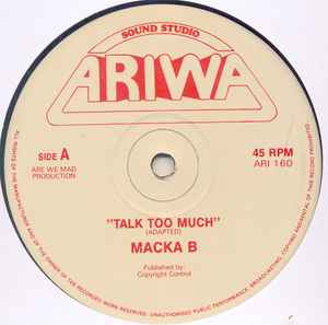 Macka B - Talk Too Much / Salute album cover