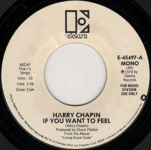 Harry Chapin - If You Want To Feel | Releases | Discogs