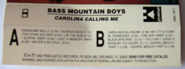 lataa albumi Bass Mountain Boys - Carolina Calling Me