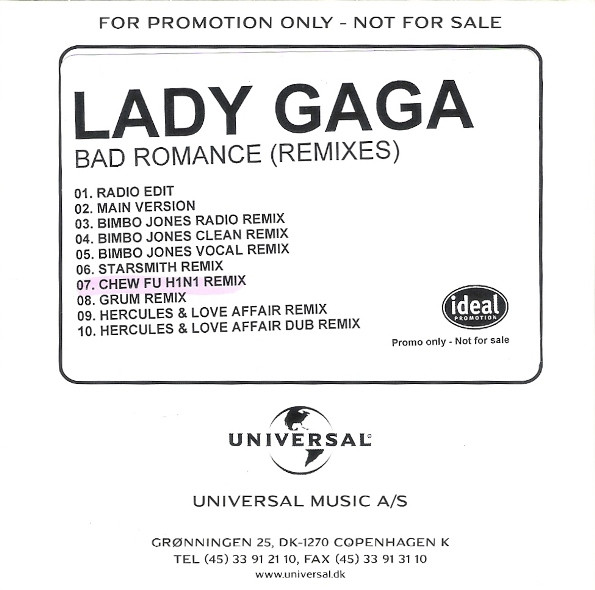 Lady Gaga – Bad Romance (2009, Vinyl) - Discogs