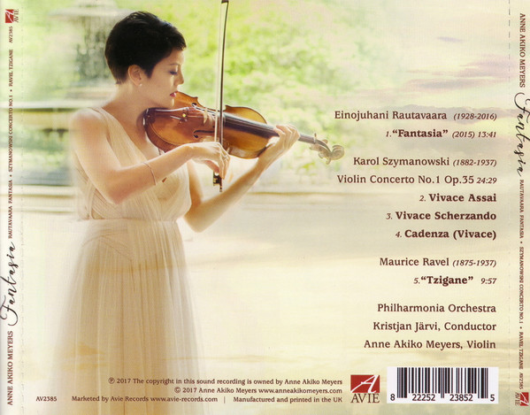 last ned album Anne Akiko Meyers, Rautavaara Szymanowski Ravel, Philharmonia Orchestra, Kristjan Järvi - Fantasia