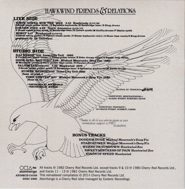 last ned album Hawkwind - The Flicknife Years 1981 1988