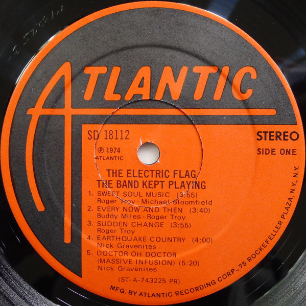 The Electric Flag - The Band Kept Playing | Atlantic (SD 18112) - 3