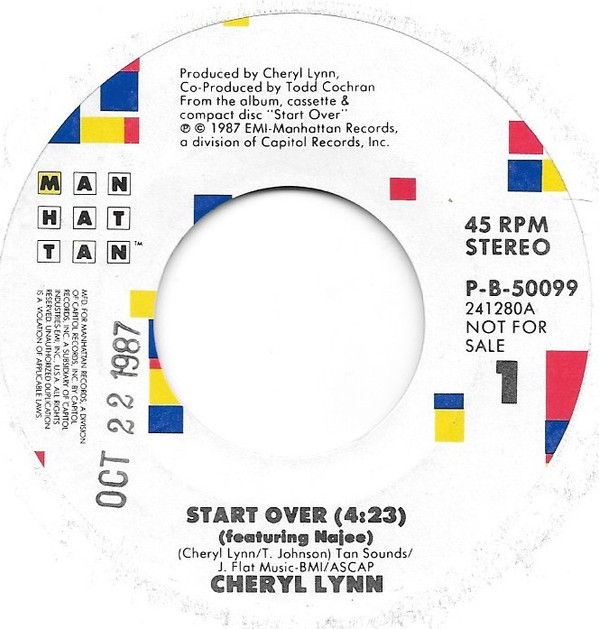 Album herunterladen Cheryl Lynn Featuring Najee - Start Over