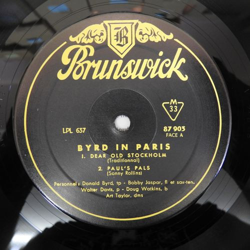 last ned album The Donald Byrd Quintet - Byrd In Paris